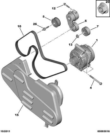 PSA 96 787 701 80 - Kit Cinghie Poly-V www.autoricambi360.it