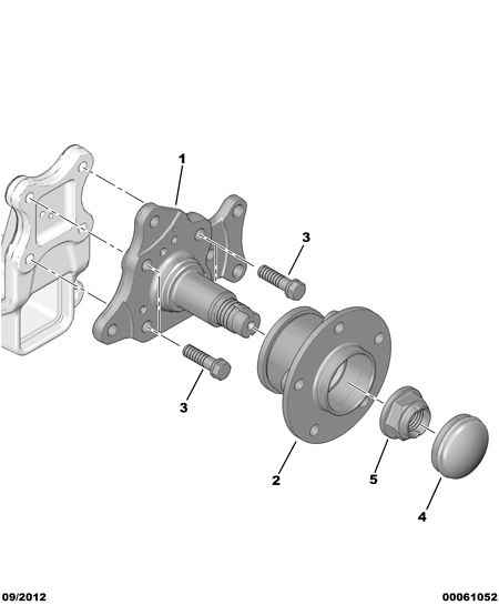 PSA 3701 82 - Kit cuscinetto ruota www.autoricambi360.it