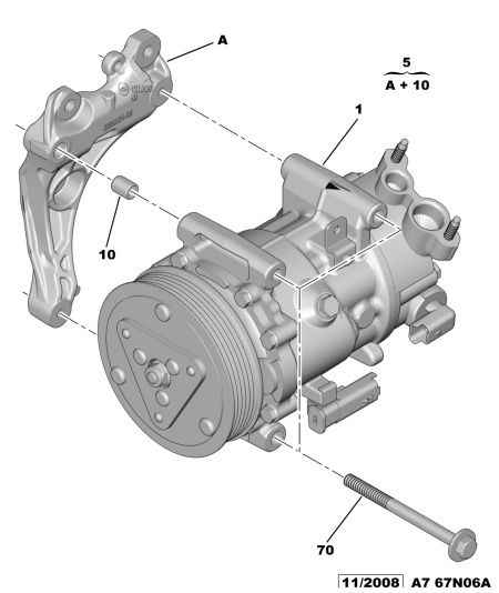PSA 6453 ZZ - Compressore, Climatizzatore www.autoricambi360.it