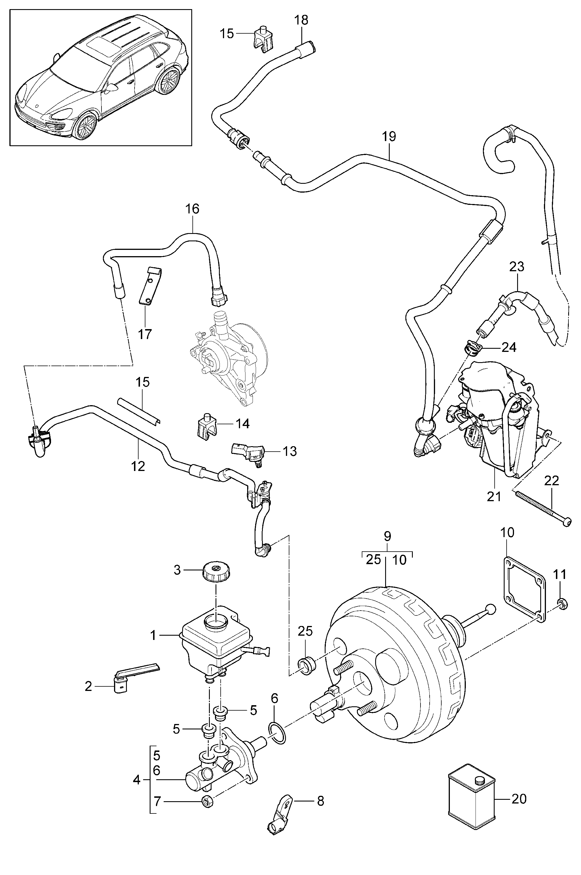 VAG 95835505107 - Sensore pressione, Servofreno www.autoricambi360.it
