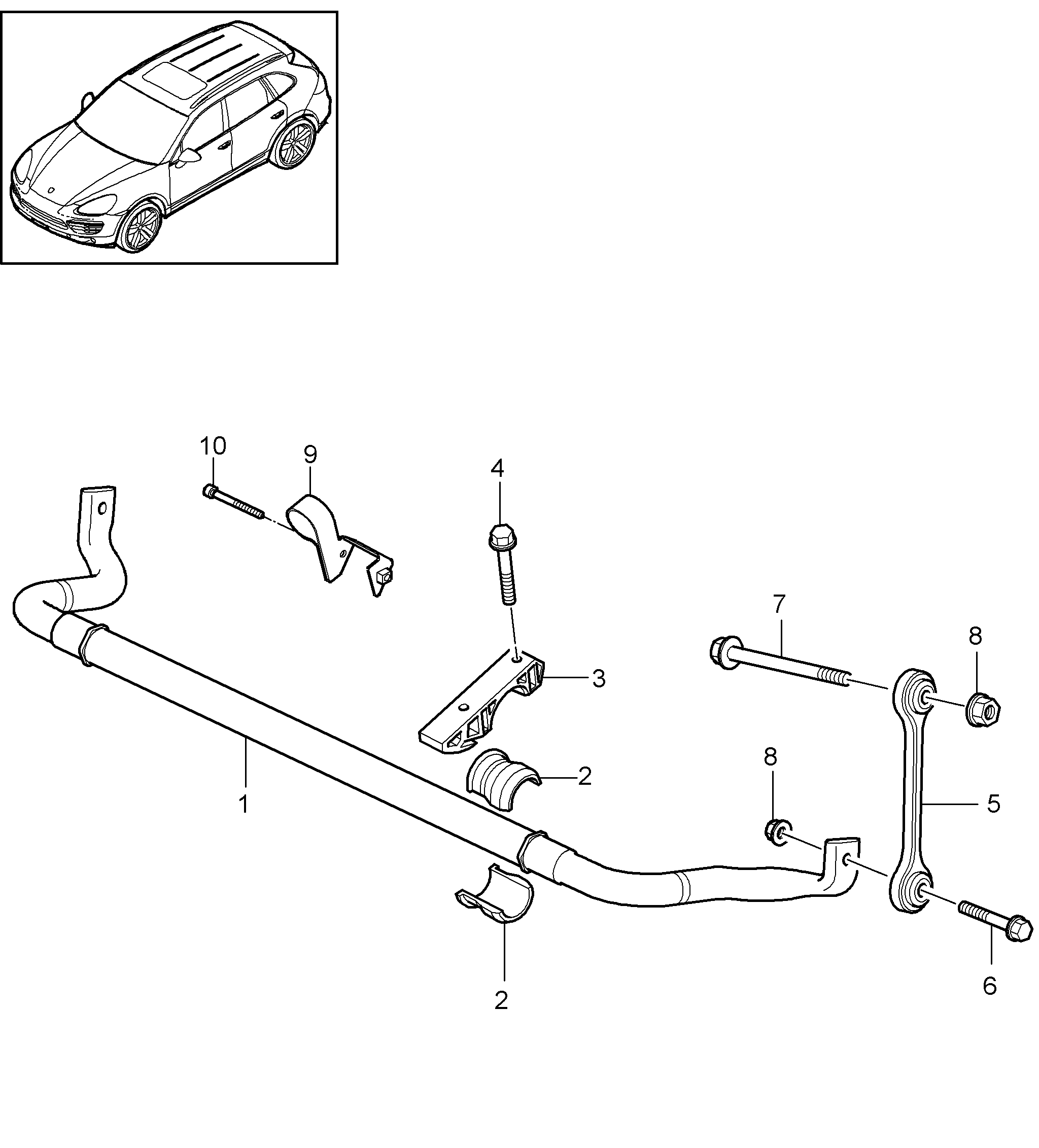 VAG 95534306900 - Asta / Puntone, Stabilizzatore www.autoricambi360.it
