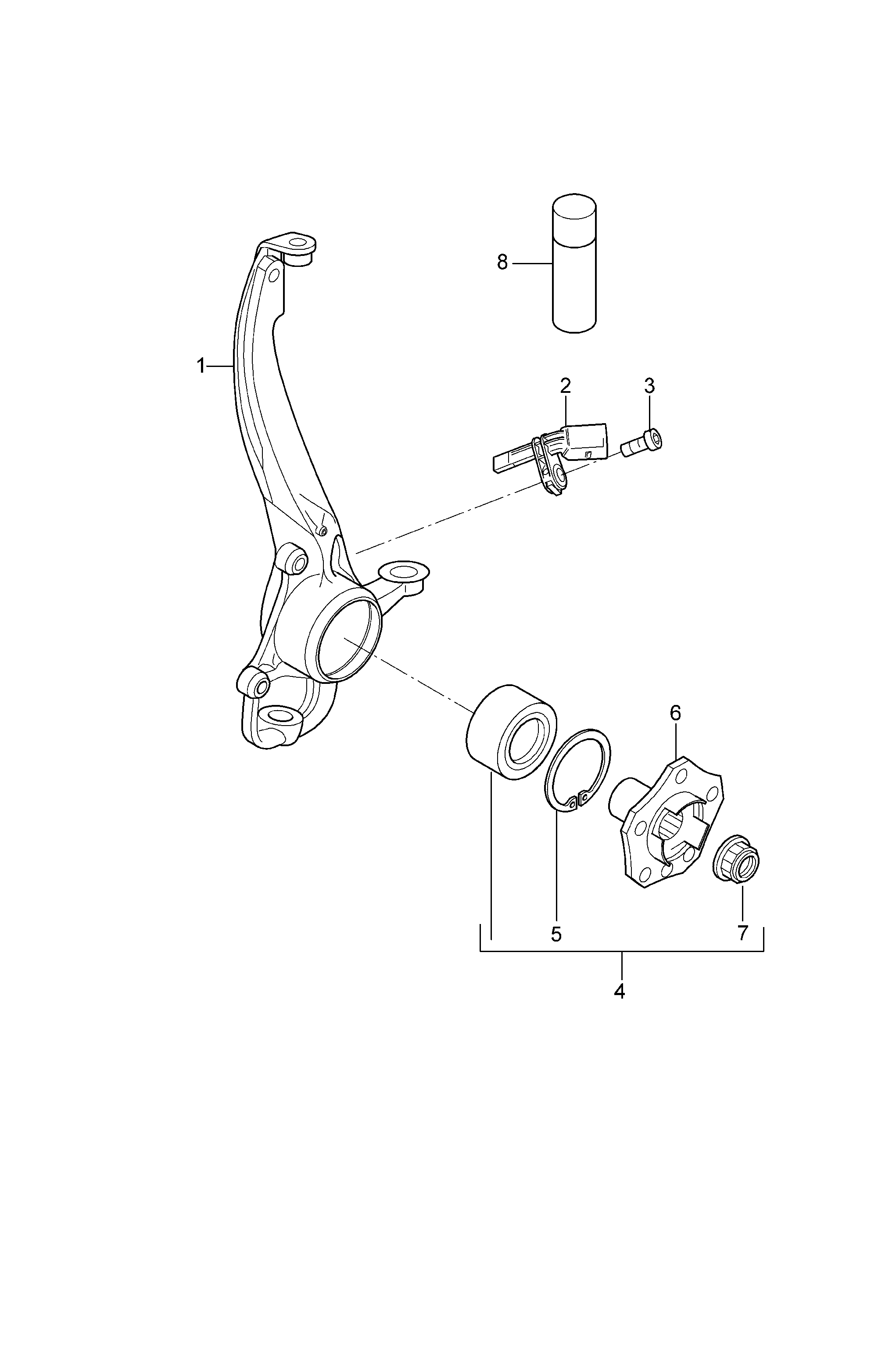 VAG 95534190100 - Kit cuscinetto ruota www.autoricambi360.it