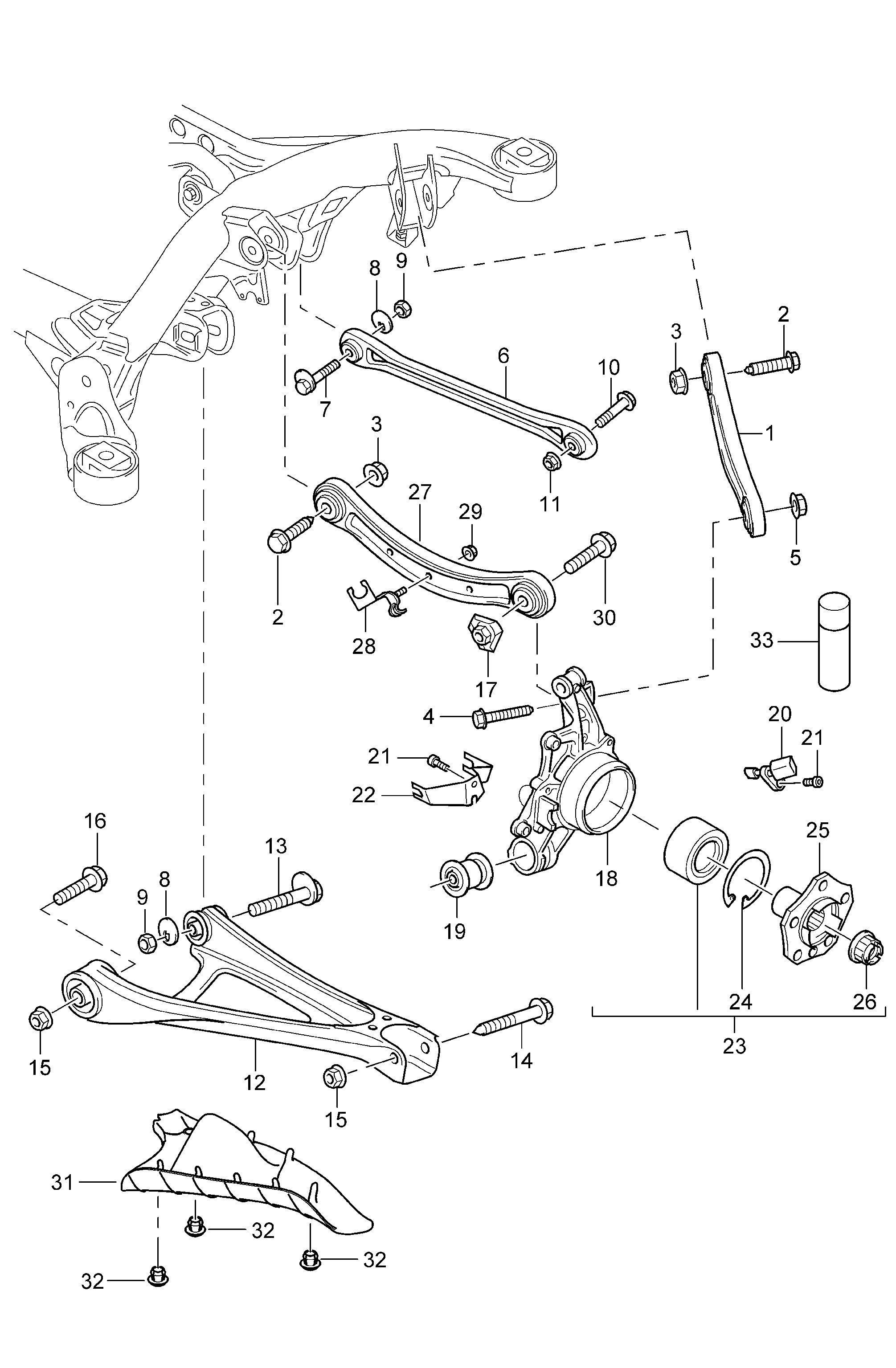 VAG 95534190100 - Kit cuscinetto ruota www.autoricambi360.it