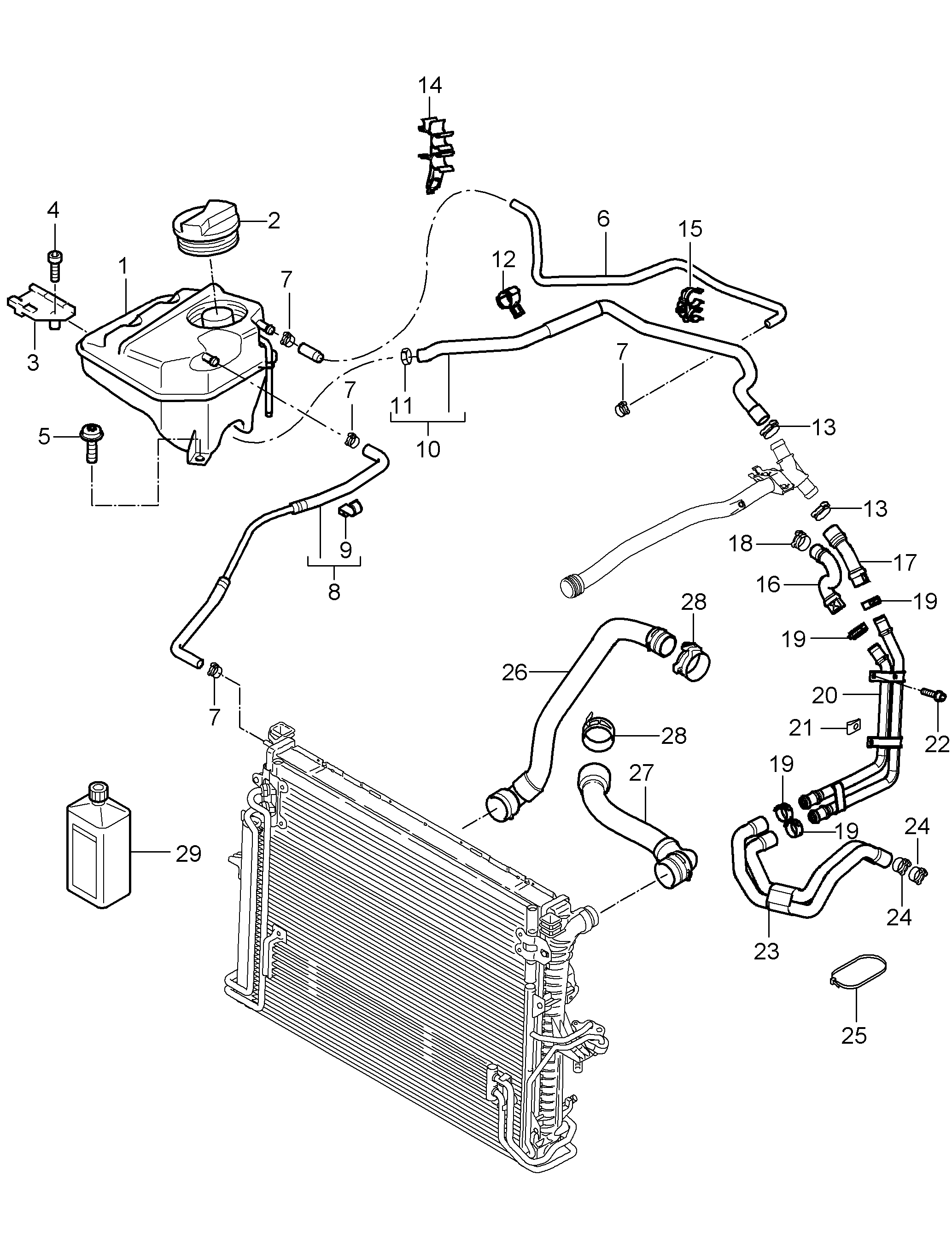 VAG 95510644720 - Tappo, serbatoio refrigerante www.autoricambi360.it