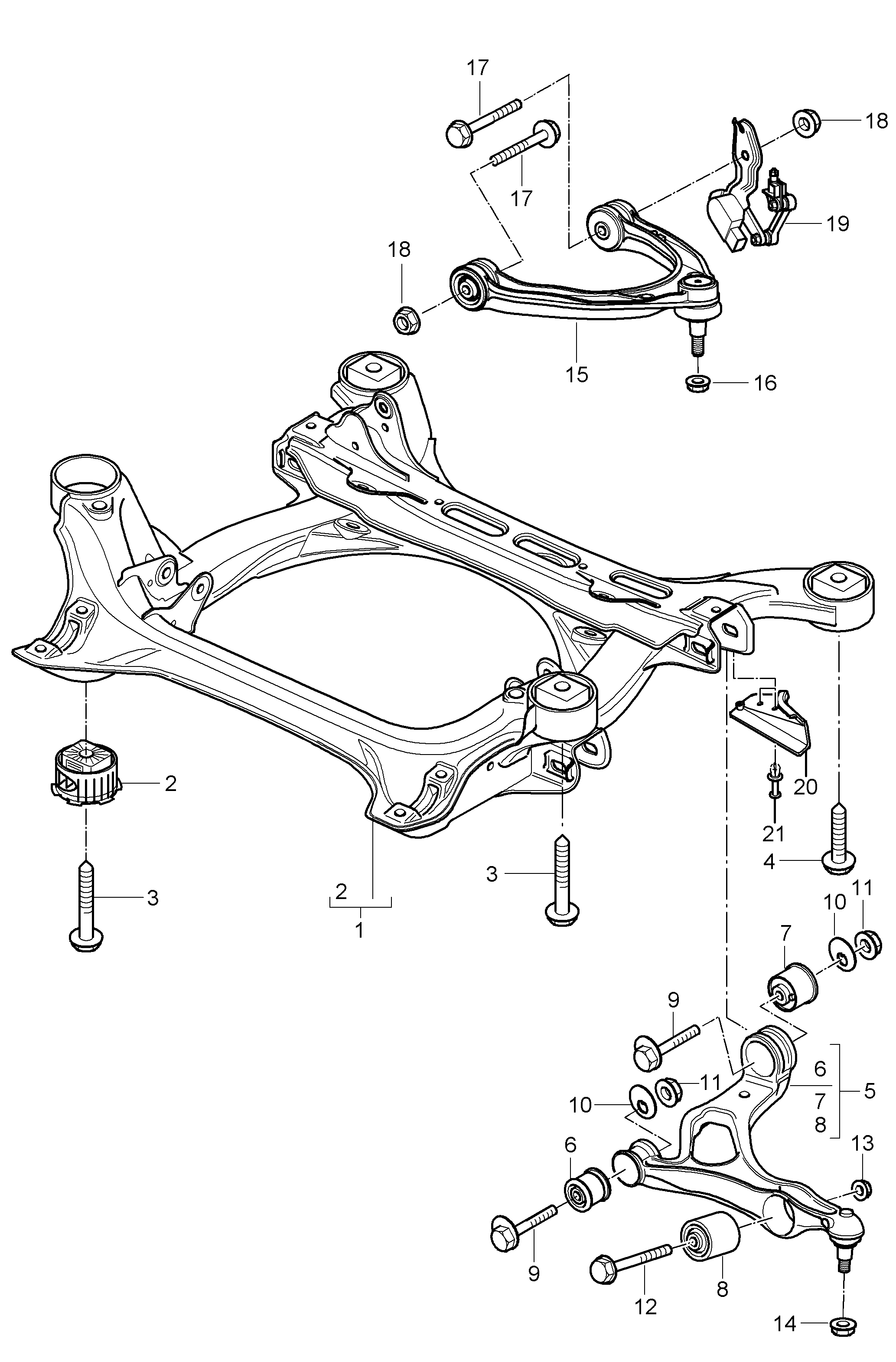 VAG 955 343 243 01 - Supporto, Braccio oscillante www.autoricambi360.it