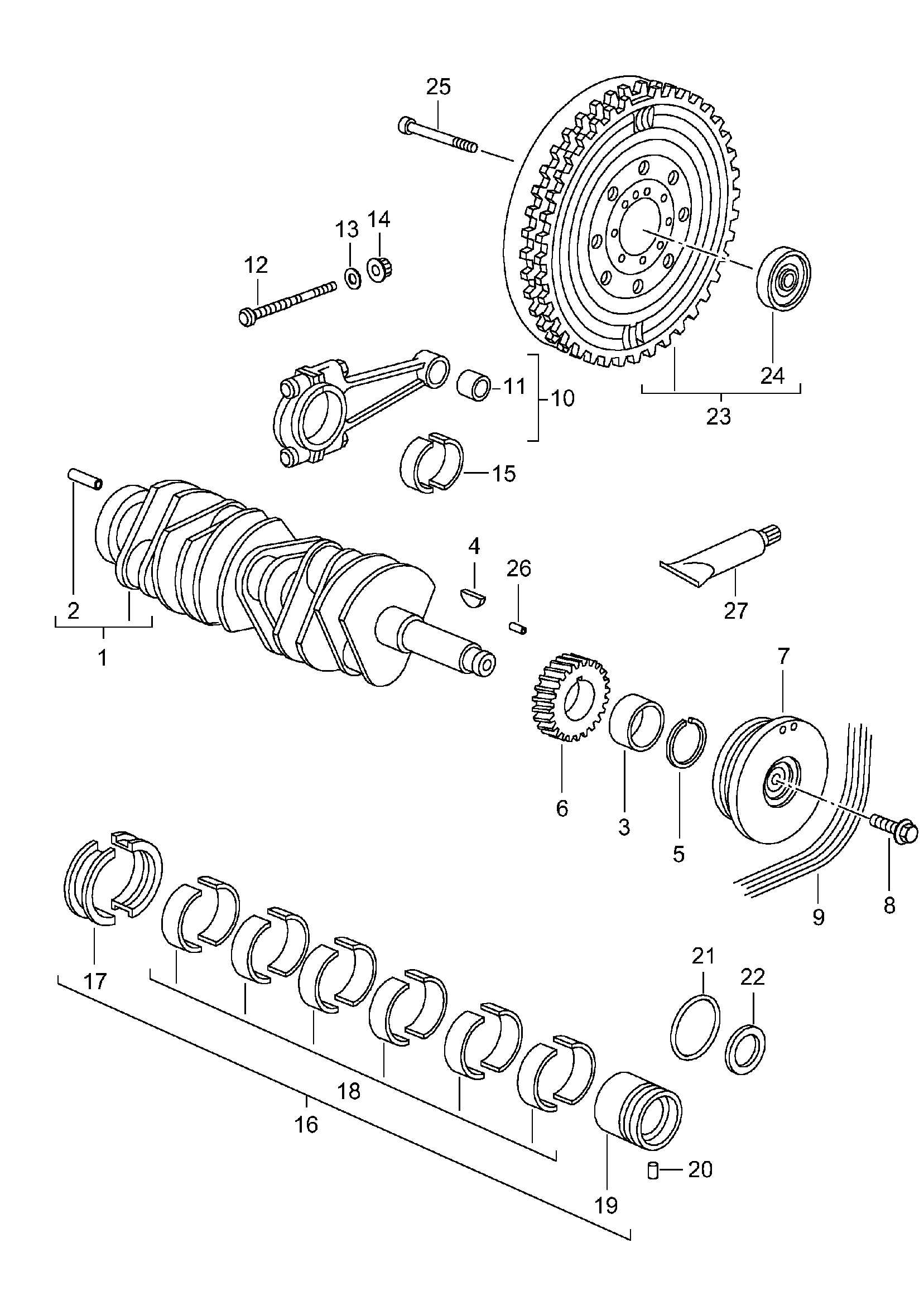 VAG 999 192 379 50 - Cinghia Poly-V www.autoricambi360.it