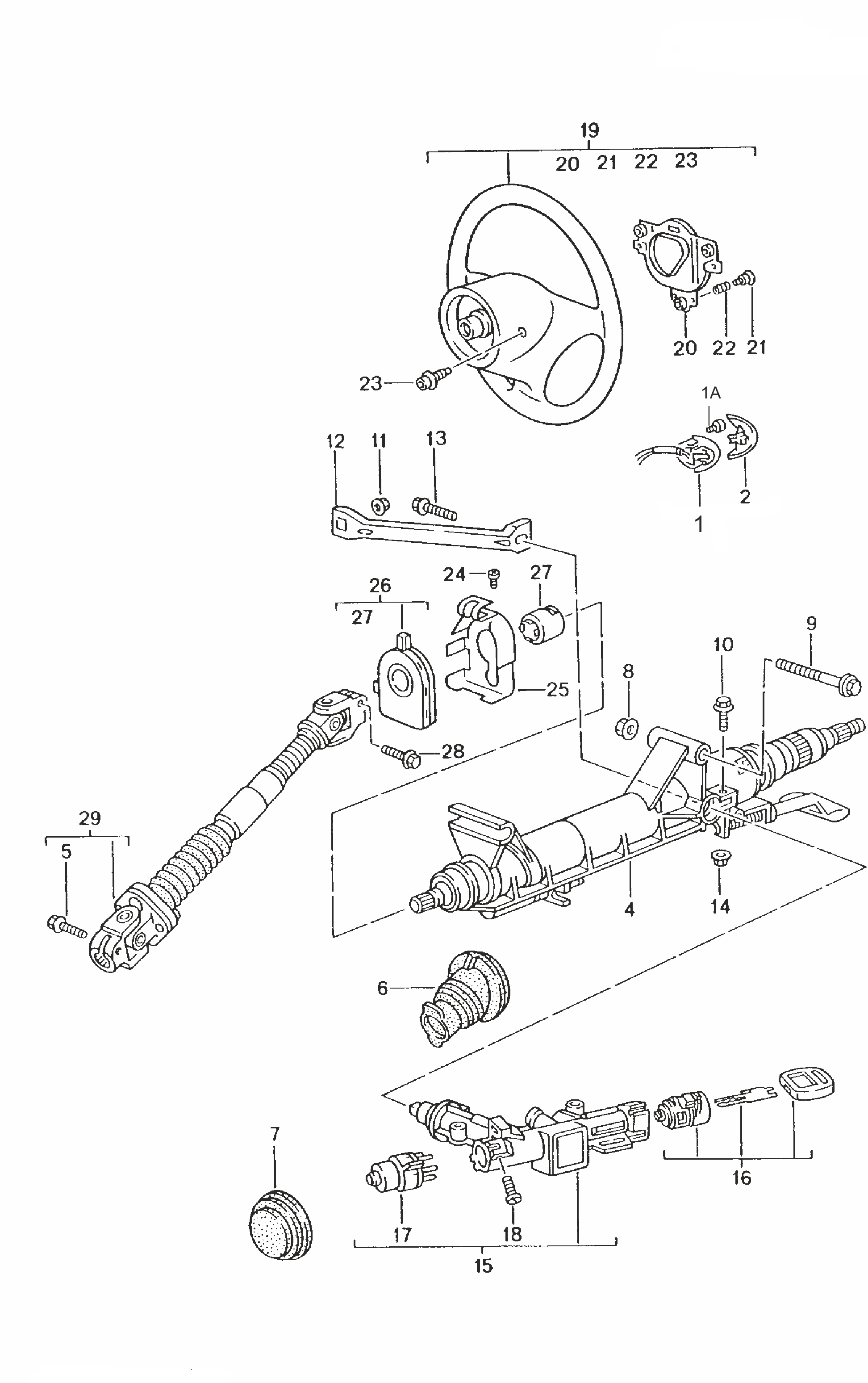 VAG 4A0905849B - Interruttore, Accensione / motorino d'avviamento www.autoricambi360.it
