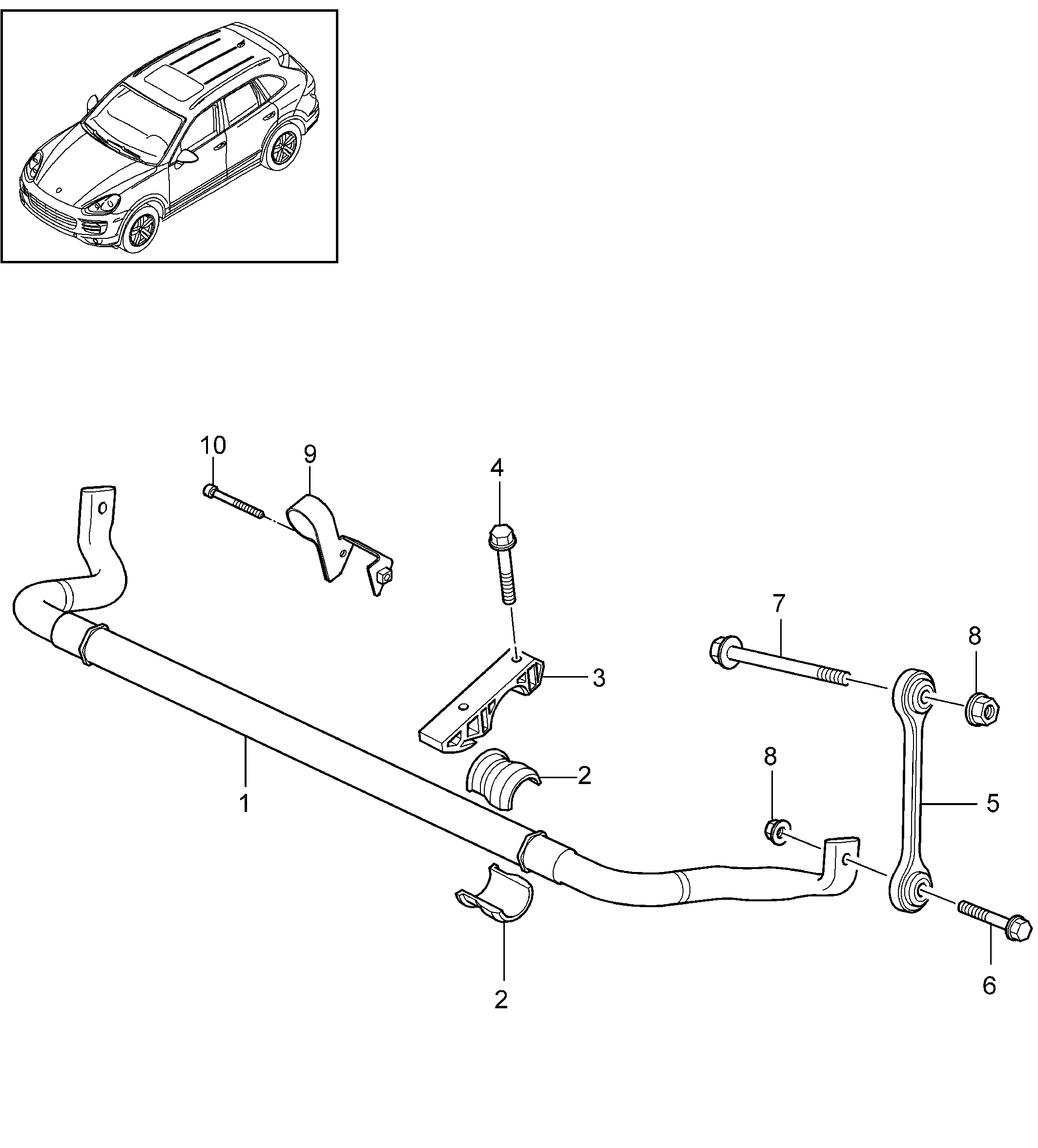 VAG 95534306900 - Asta / Puntone, Stabilizzatore www.autoricambi360.it