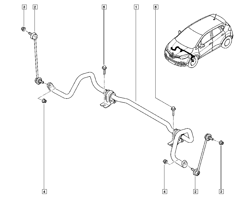 RENAULT 55110-7916R - Asta / Puntone, Stabilizzatore www.autoricambi360.it