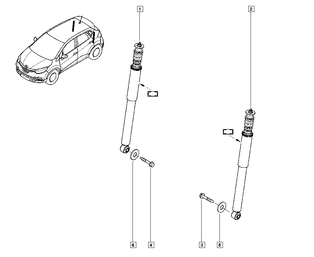 RENAULT 56 21 059 55R - Ammortizzatore www.autoricambi360.it