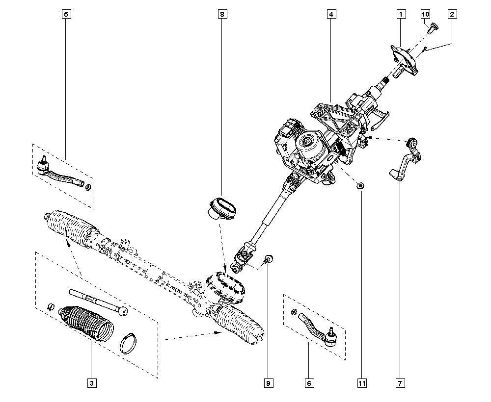 RENAULT 48521-1071R - Giunto assiale, Asta trasversale www.autoricambi360.it