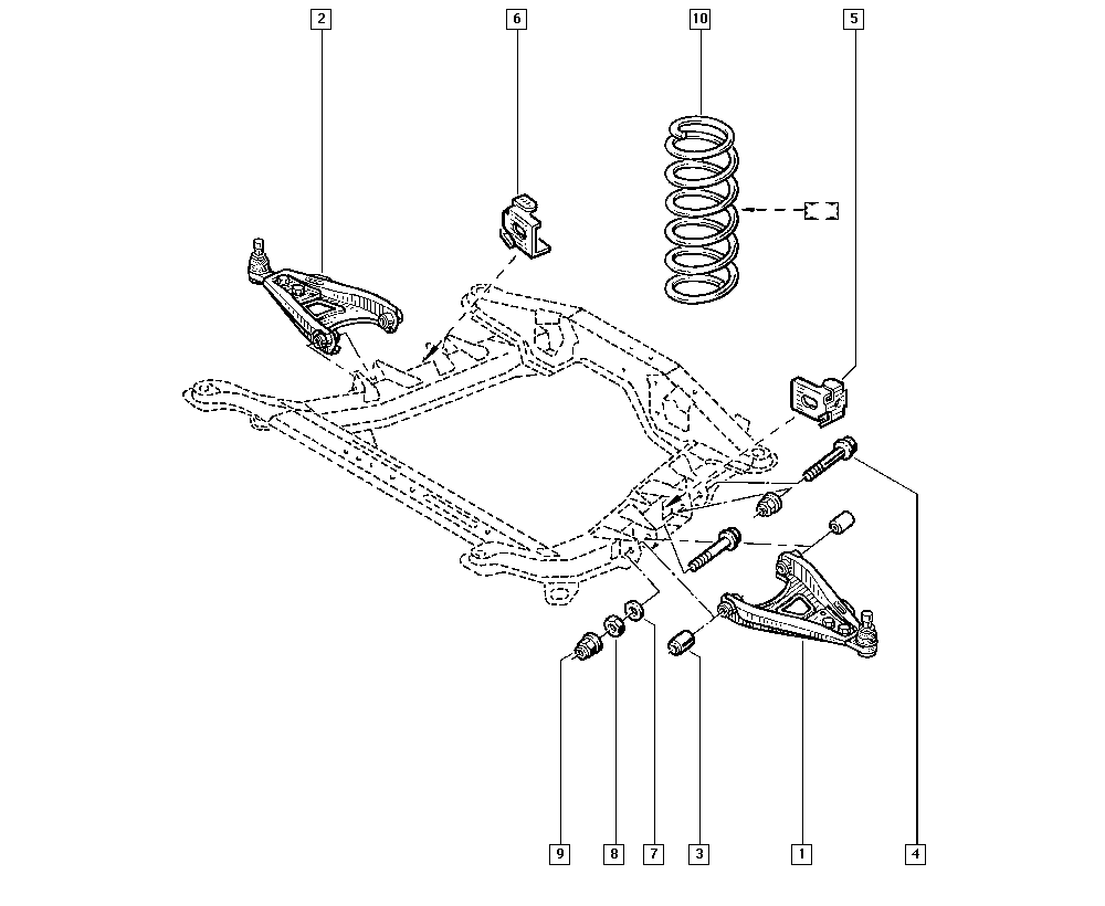 RENAULT 82 00 651 163 - Supporto, Braccio oscillante www.autoricambi360.it