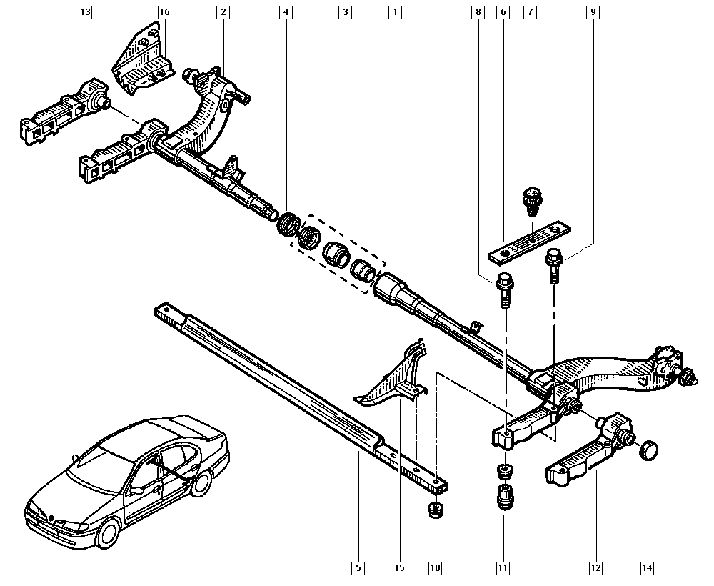 RENAULT 77 01 464 321 - Kit riparazione, Corpo assiale www.autoricambi360.it