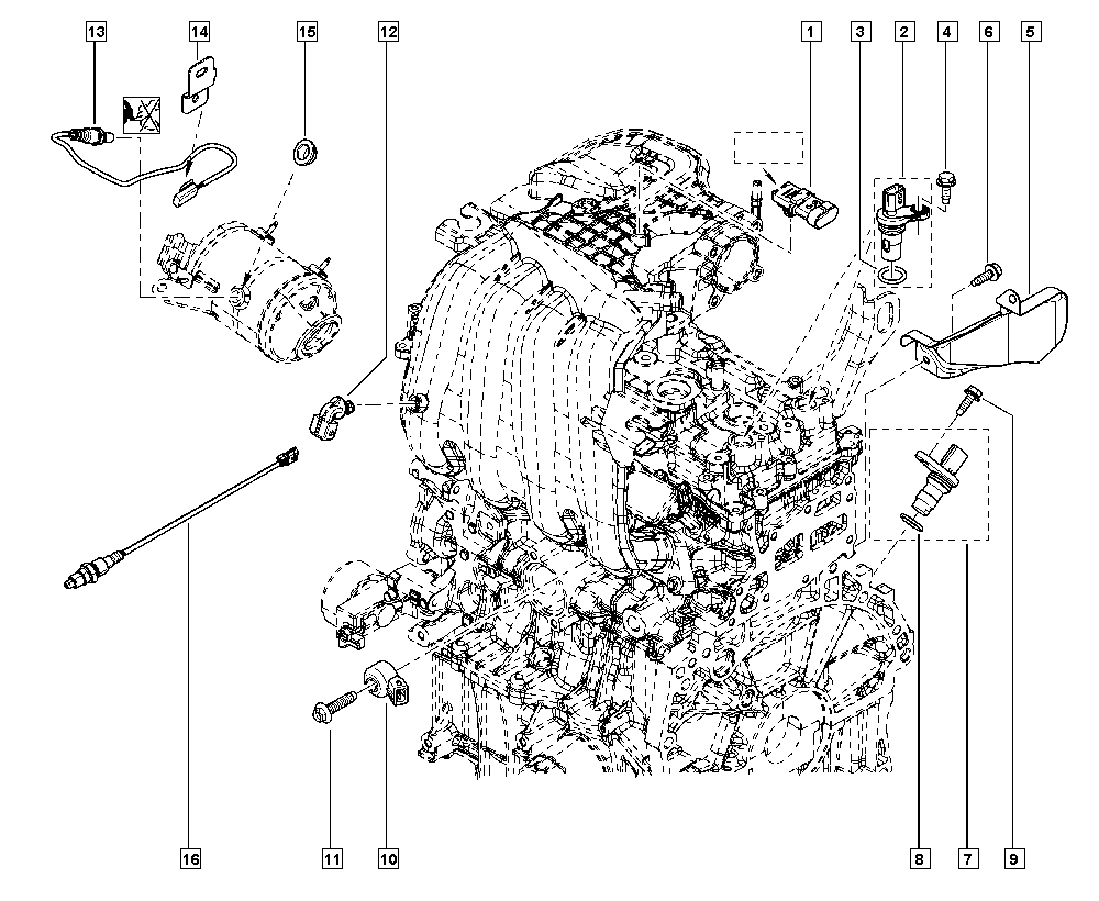 RENAULT 82 00 415 410 - Sensore, Temperatura aria aspirata www.autoricambi360.it