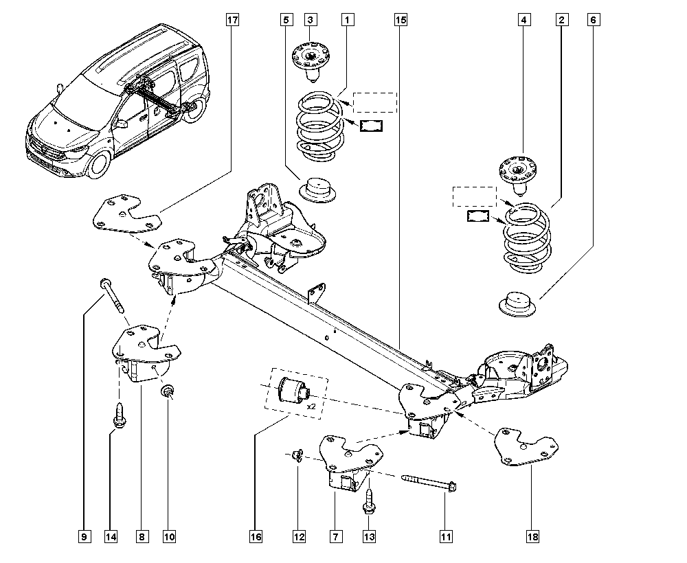 RENAULT 55 04 409 23R - Supporto, Braccio oscillante www.autoricambi360.it