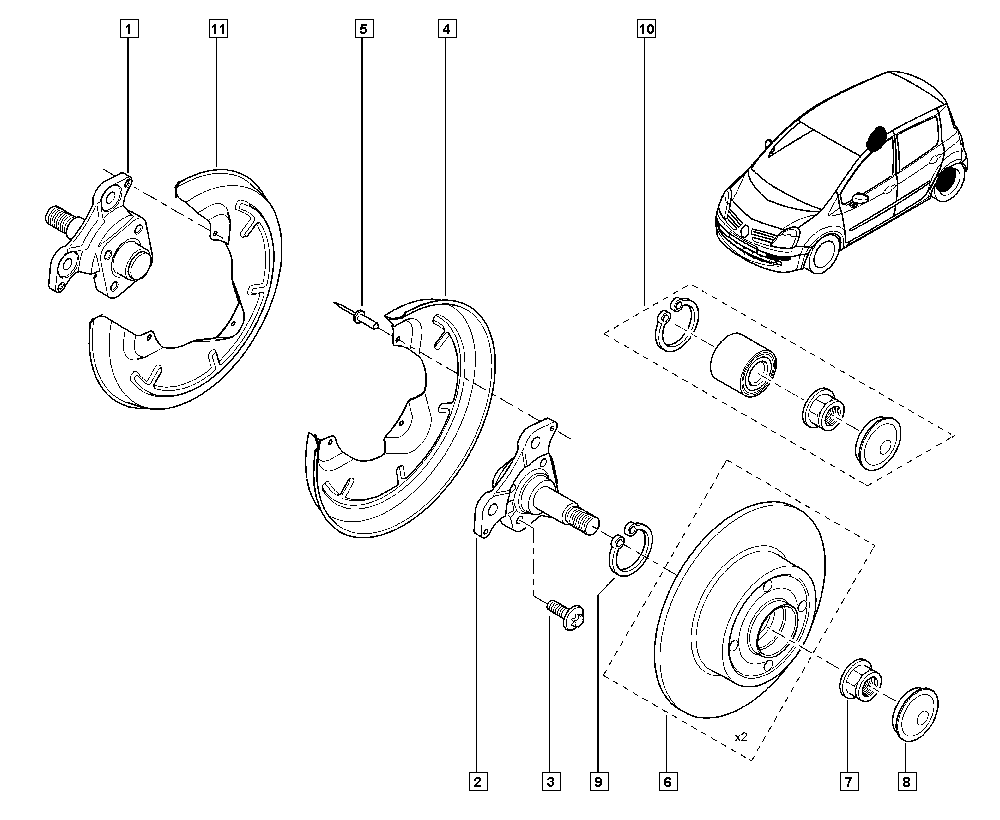RENAULT 77 01 208 058 - Kit cuscinetto ruota www.autoricambi360.it