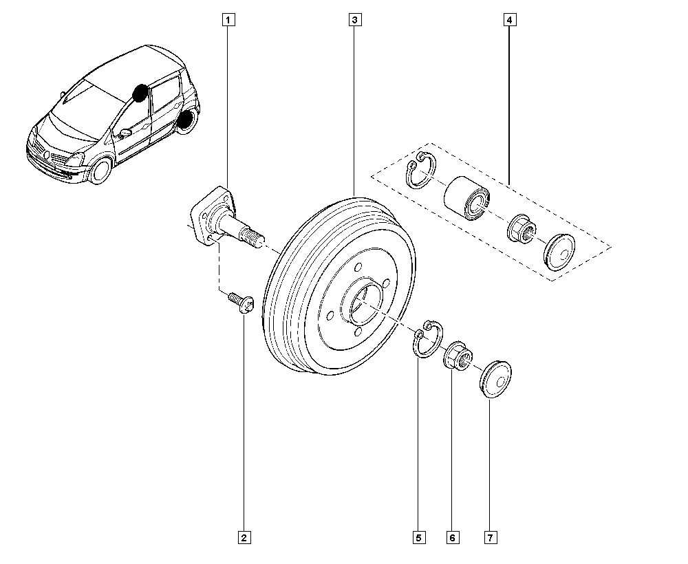 RENAULT 7703066035 - Kit cuscinetto ruota www.autoricambi360.it