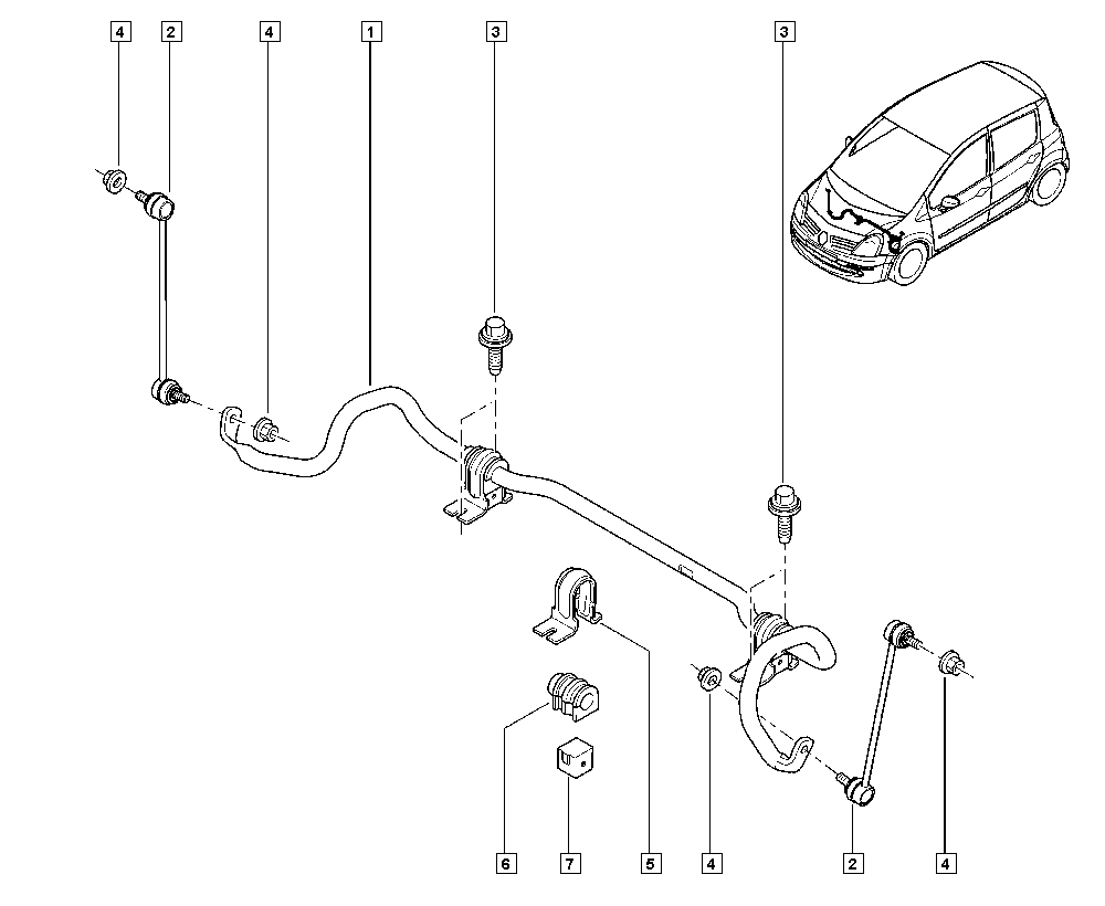 RENAULT 55110-7916R - Asta / Puntone, Stabilizzatore www.autoricambi360.it