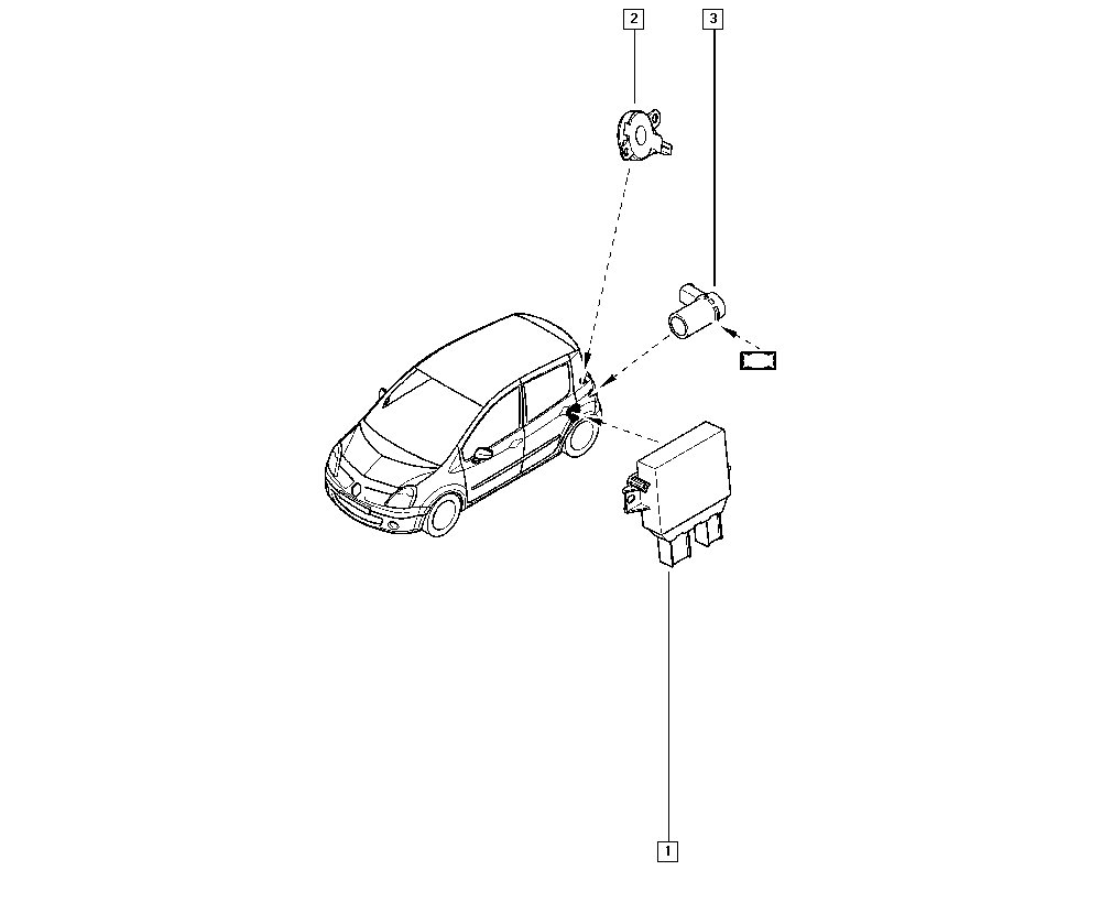 RENAULT 7701 062 074 - Sensore, Assistenza parcheggio www.autoricambi360.it