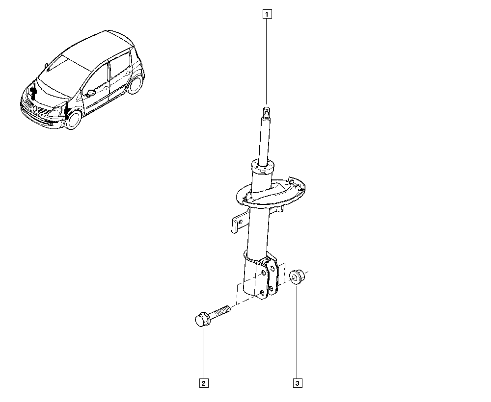 RENAULT 82 00 676 764 - Ammortizzatore www.autoricambi360.it