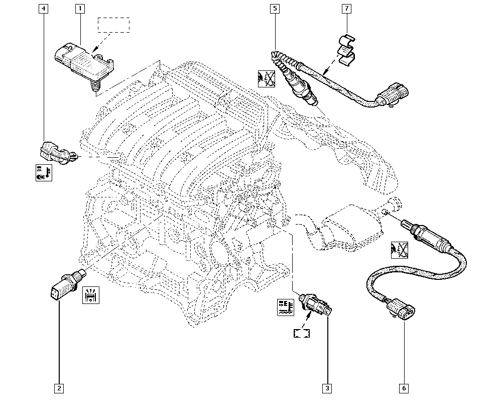 RENAULT 82 00 719 629 - Sensore, Pressione alimentazione www.autoricambi360.it