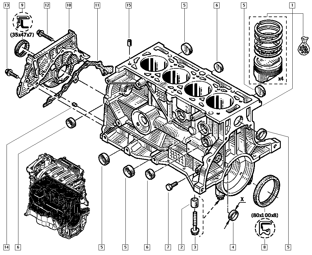 RENAULT 77 01 475 009 - Paraolio, Albero a camme www.autoricambi360.it