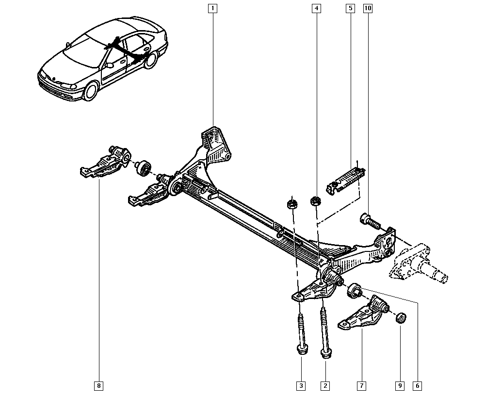 RENAULT 77 00 762 843 - Supporto, Braccio oscillante www.autoricambi360.it