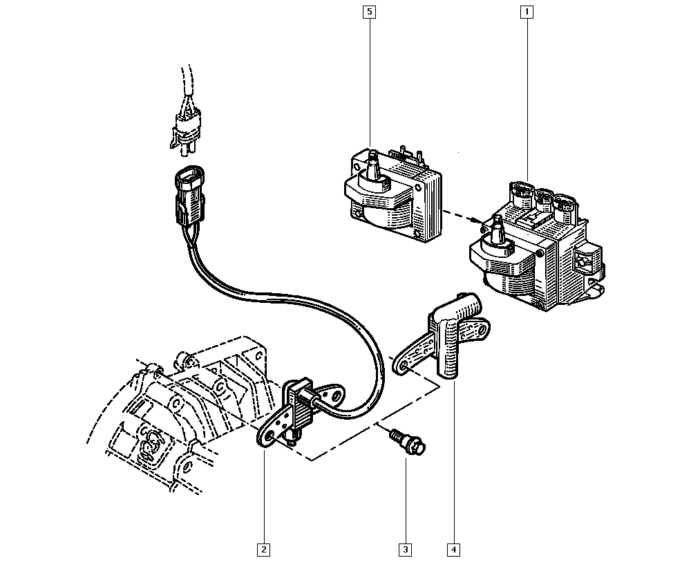 RENAULT 77 00 855 719 - Generatore di impulsi, Albero a gomiti www.autoricambi360.it