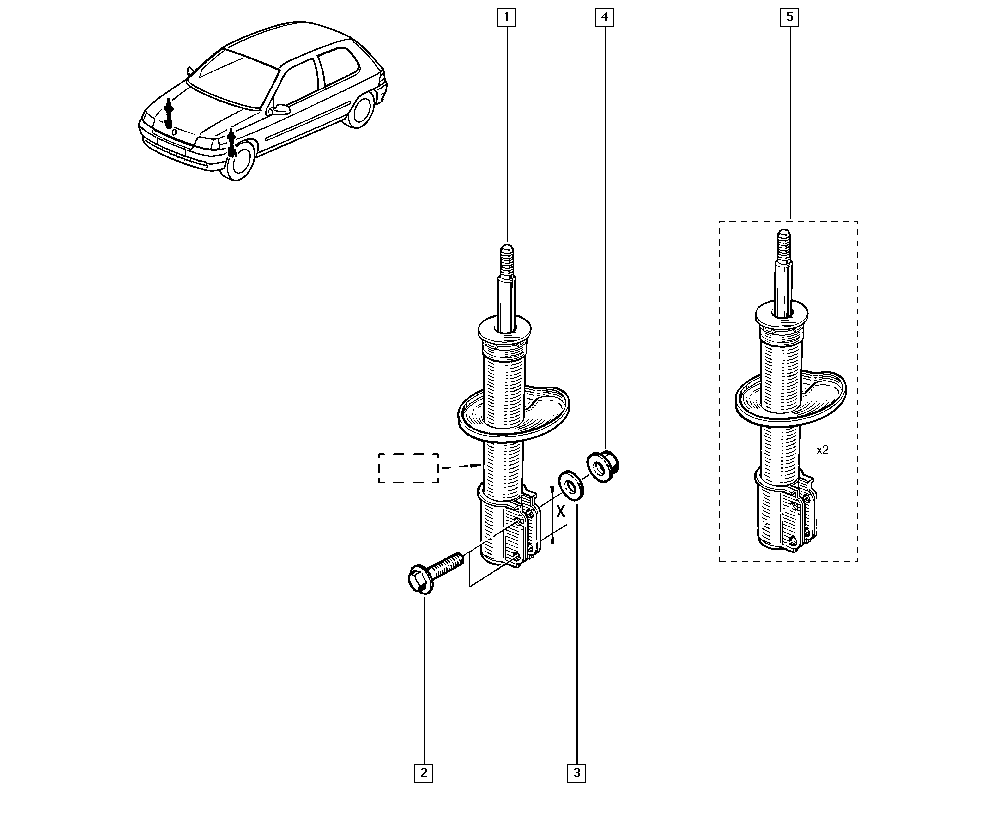 RENAULT 7701478600 - Ammortizzatore www.autoricambi360.it