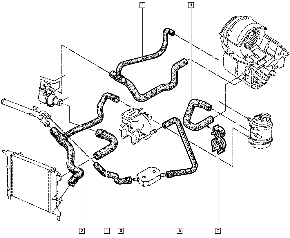 RENAULT 7700801056 - Flessibile, Scambiatore calore, Riscaldamento www.autoricambi360.it