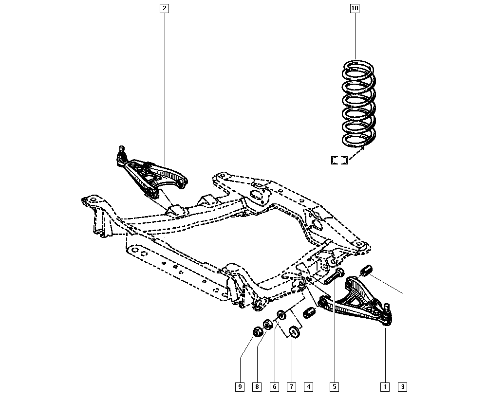 RENAULT 77 00 799 065 - Supporto, Braccio oscillante www.autoricambi360.it