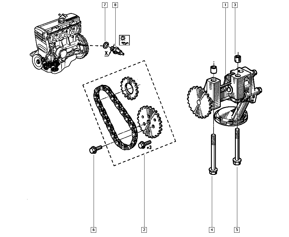 RENAULT 8200671284 - Sensore, Pressione olio www.autoricambi360.it