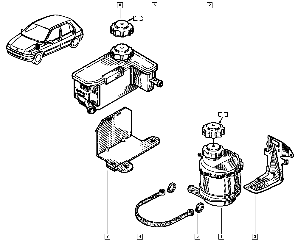 RENAULT 7701203218 - Serbatoio compensazione, Refrigerante www.autoricambi360.it
