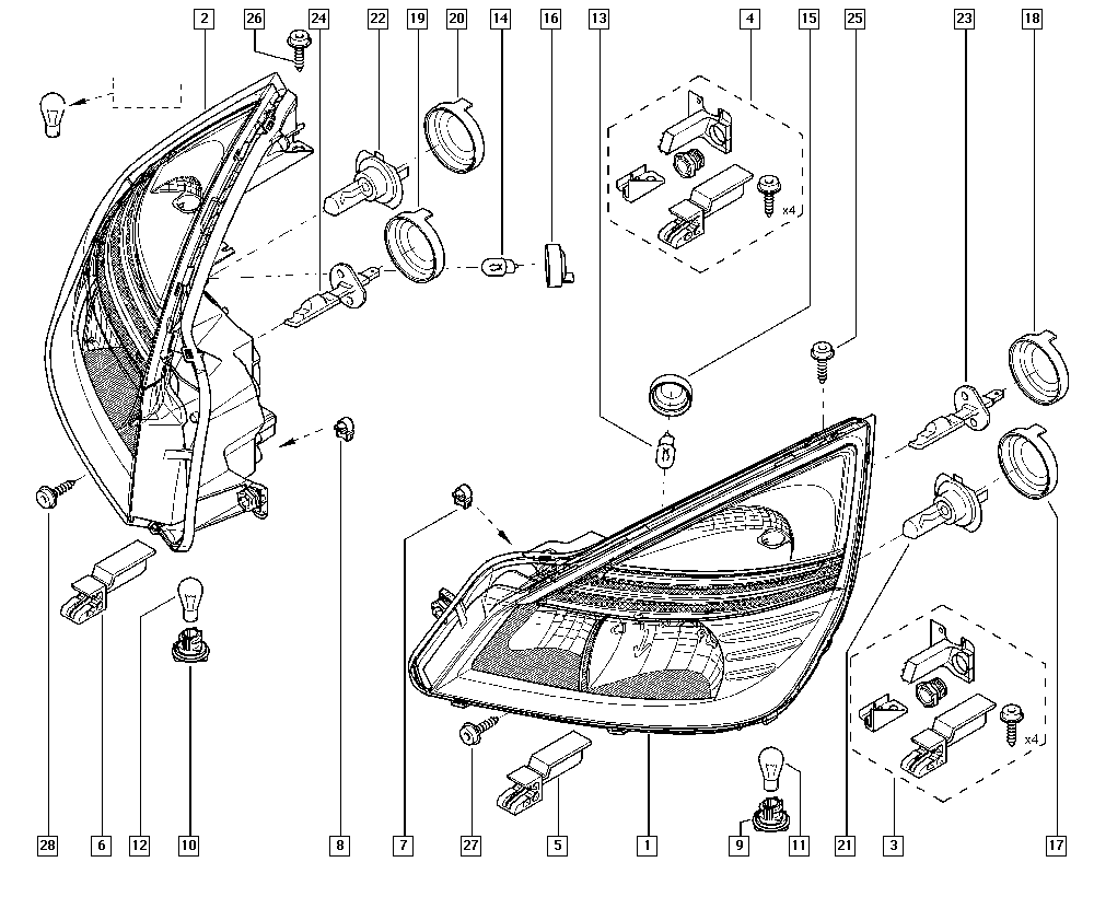 RENAULT 77 01 057 737 - Lampadina, Luce guida diurna www.autoricambi360.it