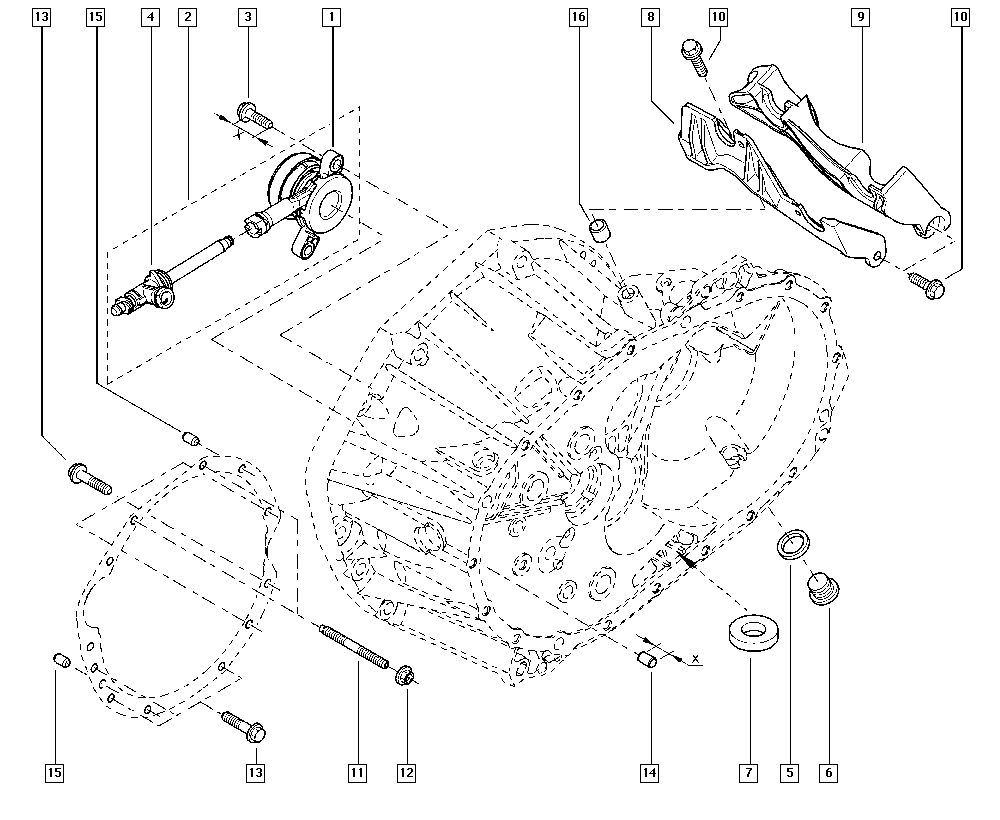 RENAULT 82 01 290 863 - Dispositivo disinnesto centrale, Frizione www.autoricambi360.it
