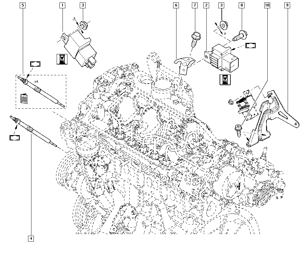 FCA 9640469680 - Centralina, Tempo incandescenza www.autoricambi360.it