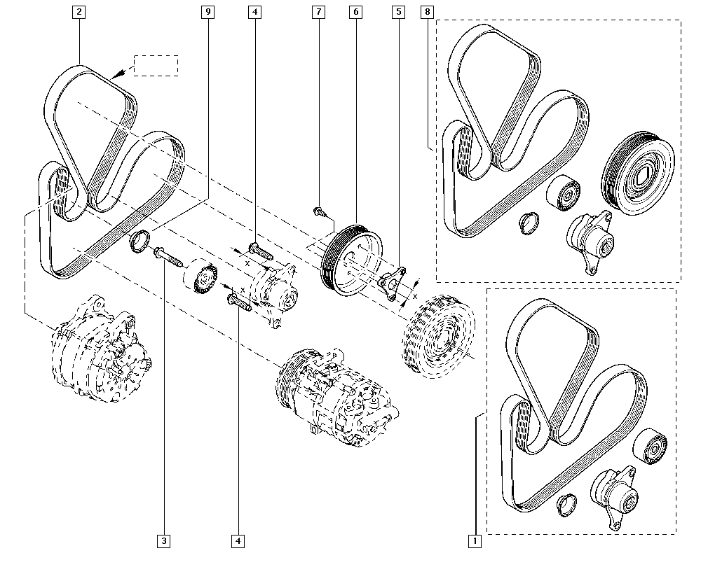 RENAULT 82 00 356 446 - Cinghia Poly-V www.autoricambi360.it