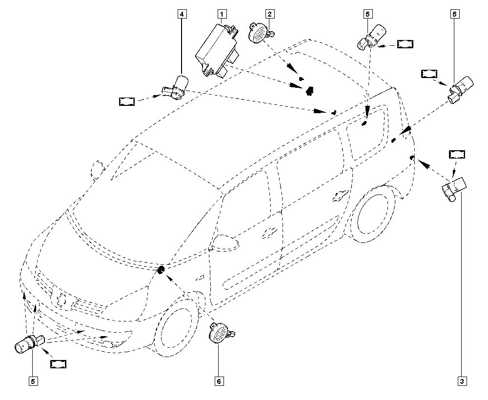 RENAULT 7701 062 074 - Sensore, Assistenza parcheggio www.autoricambi360.it