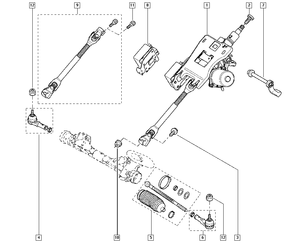 RENAULT 77 01 474 493 - Testa barra d'accoppiamento www.autoricambi360.it