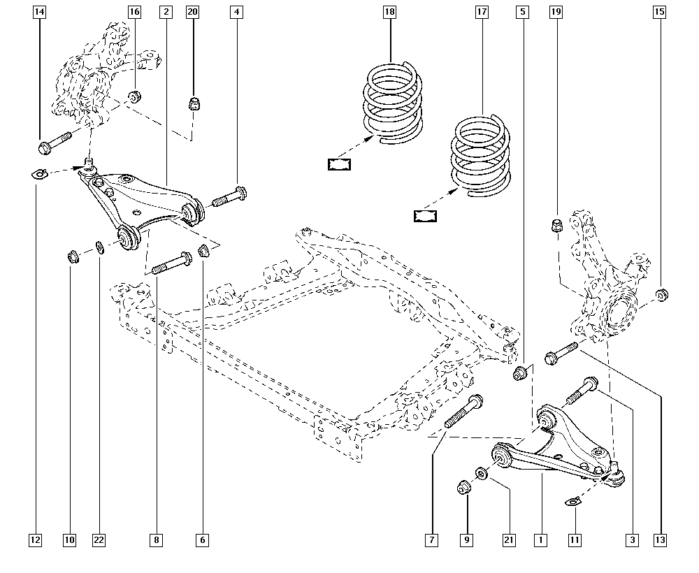 RENAULT 82 00 942 392 - Braccio oscillante, Sospensione ruota www.autoricambi360.it