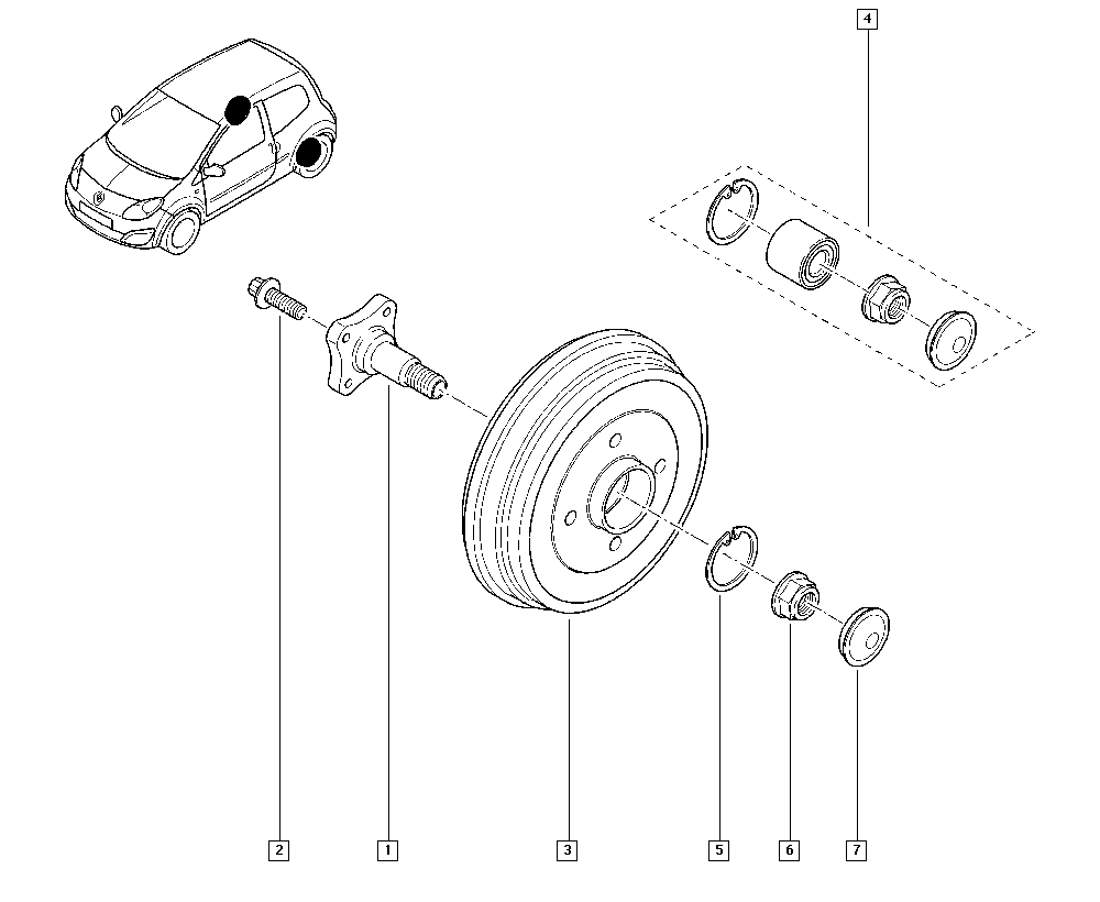 RENAULT 7703066035 - Kit cuscinetto ruota www.autoricambi360.it