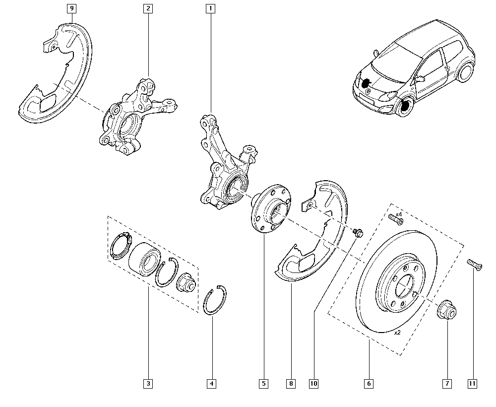 RENAULT 40 21 015 54R - Kit cuscinetto ruota www.autoricambi360.it