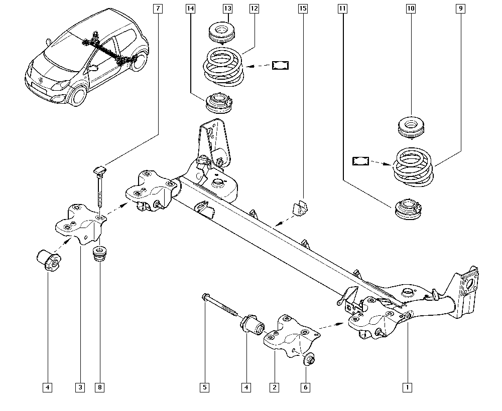 RENAULT 82 00 042 594 - Supporto, Braccio oscillante www.autoricambi360.it