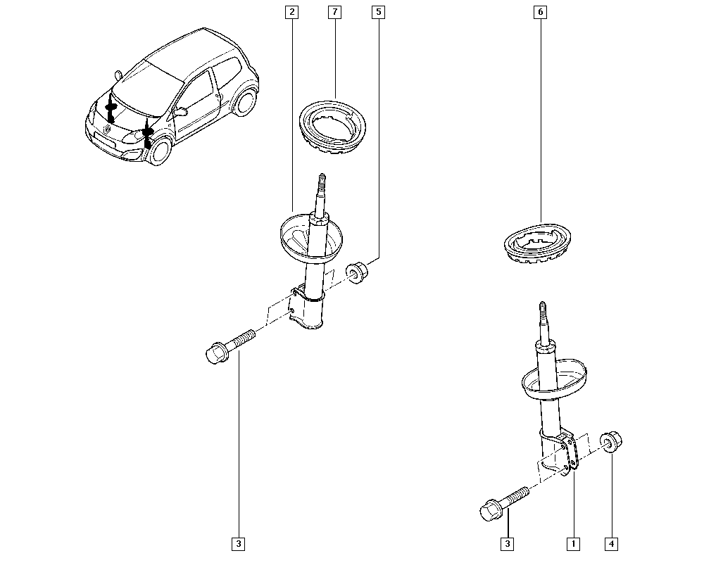 RENAULT 82 00 367 895 - Ammortizzatore www.autoricambi360.it