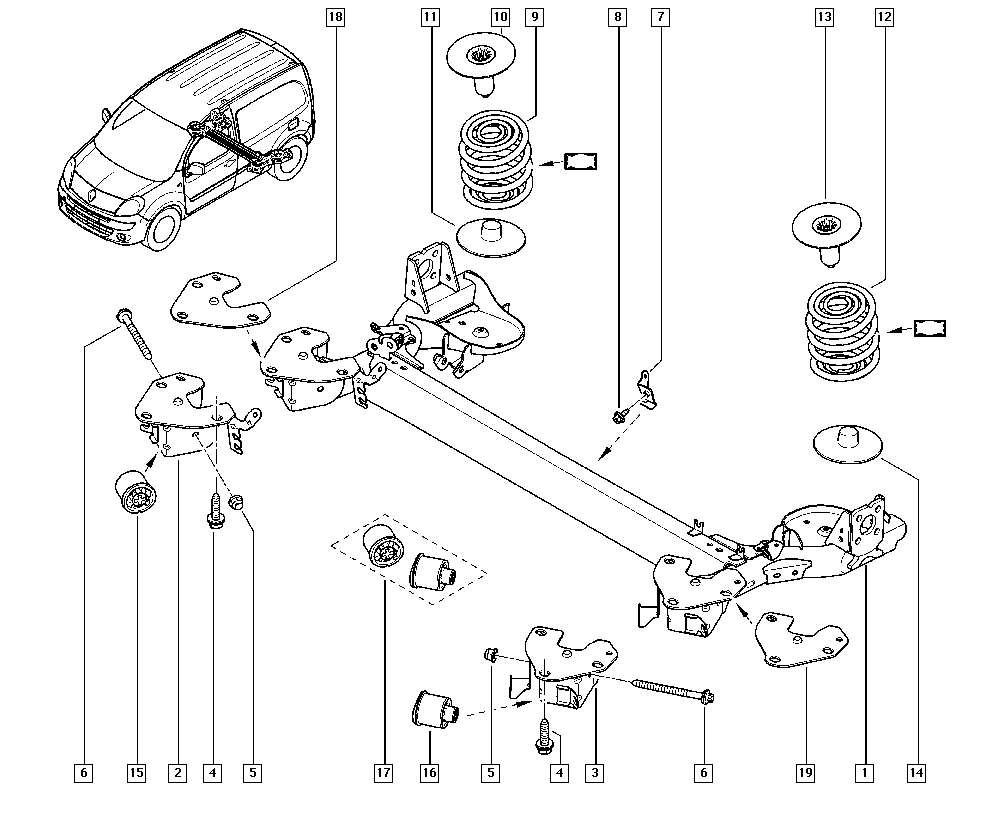RENAULT 55 04 409 23R - Supporto, Braccio oscillante www.autoricambi360.it