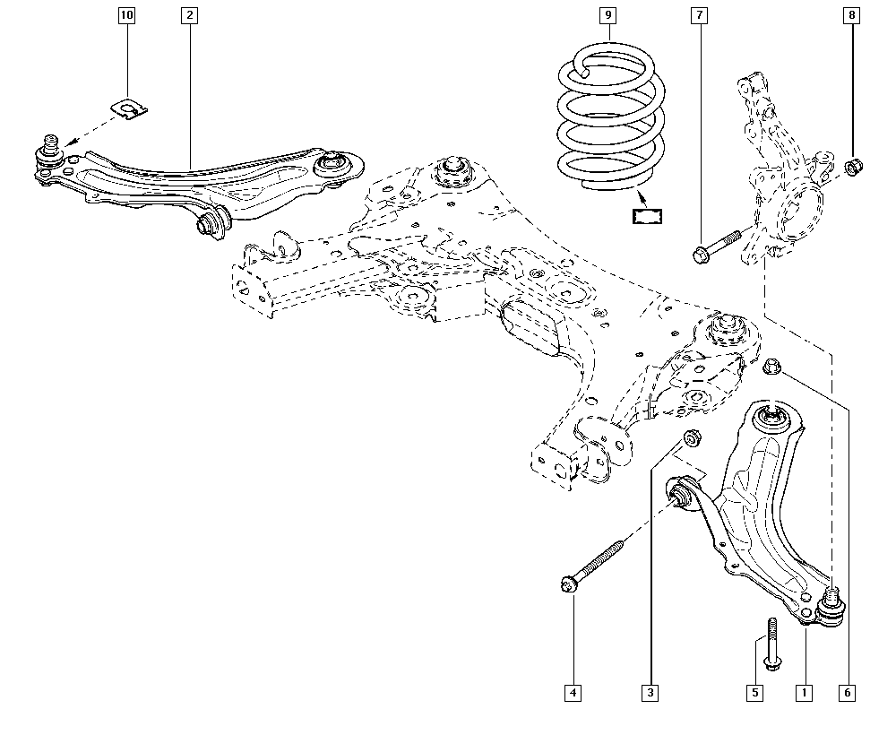 RENAULT 8200586567* - Braccio oscillante, Sospensione ruota www.autoricambi360.it