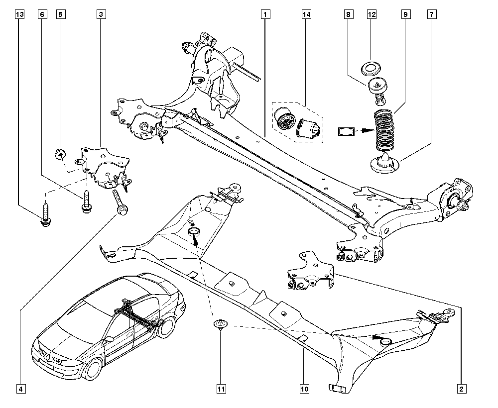 RENAULT 77 01 479 190 - Supporto, Braccio oscillante www.autoricambi360.it