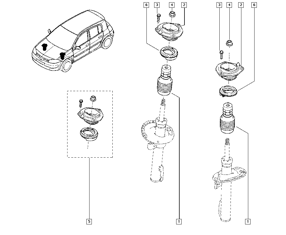 RENAULT 82 00 040 073 - Kit parapolvere, Ammortizzatore www.autoricambi360.it