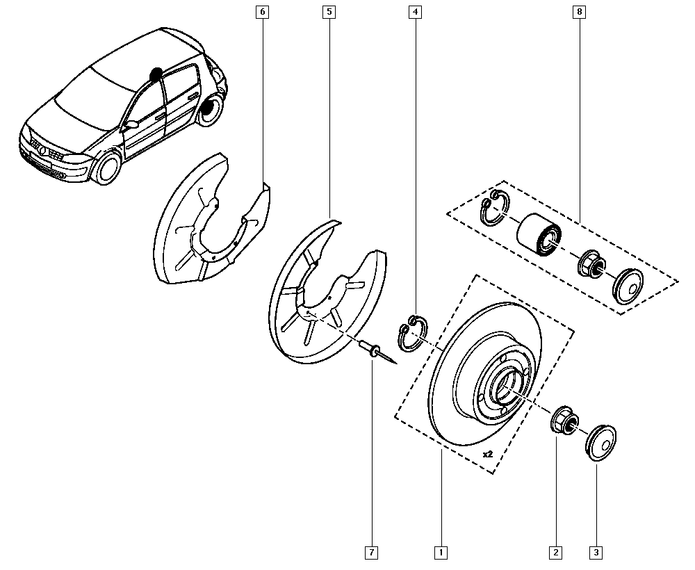 RENAULT 77 01 208 058 - Kit cuscinetto ruota www.autoricambi360.it