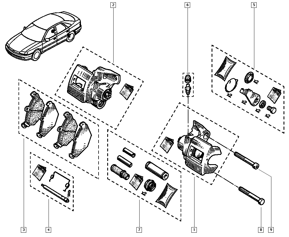 RENAULT 7701203726 - Kit pastiglie freno, Freno a disco www.autoricambi360.it